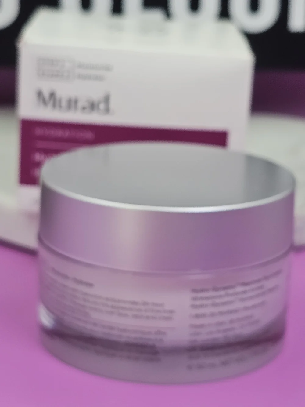 Murad Moisture Cream White Jar with Purple Label